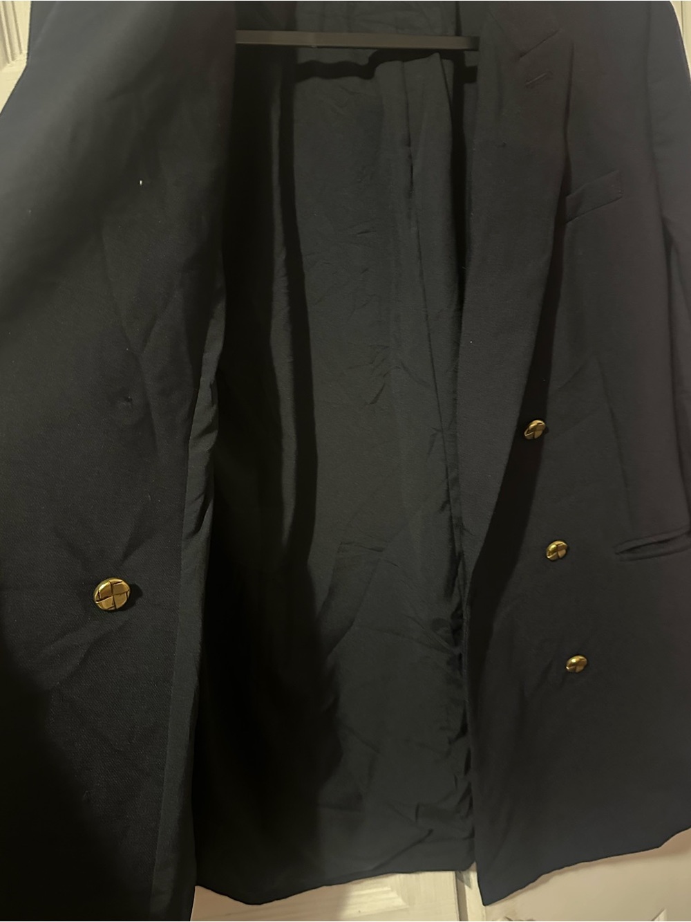 Tuckernuck Navy Double-Breasted Blazer with Gold Buttons - Picture 4 of 7